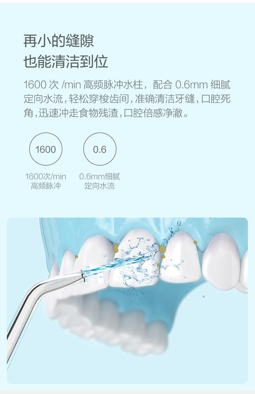 秒秒测 便携式智能冲牙器 商品图1