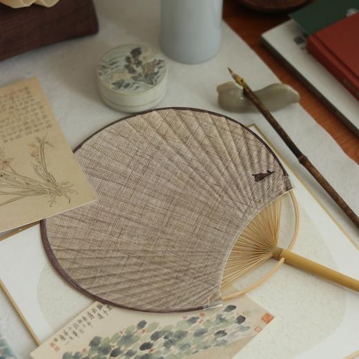 槐夏风清 夏布团扇 多款扇形/颜色可选（景德镇圆通发货） 商品图0