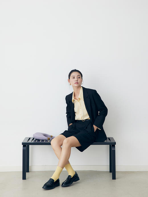 HeyDress法式西装外套女春秋休闲宽松设计感西服通勤气质上衣 商品图1