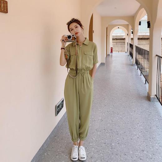 连体衣女装2023夏季新款设计垂感显瘦束脚连衣裤女士连体裤工装裤 商品图3