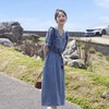 天丝牛仔连衣裙夏季女2023女装新款法式气质减龄木耳边设计感长裙 商品缩略图1