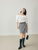 HeyDress法式黑白格纹半身裙女夏季高腰复古半裙优雅气质裙子 商品缩略图0