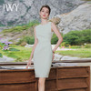 IWY/绿色无袖职业连衣裙女高端职业装气质西装内搭包臀裙可单穿Q983 商品缩略图1