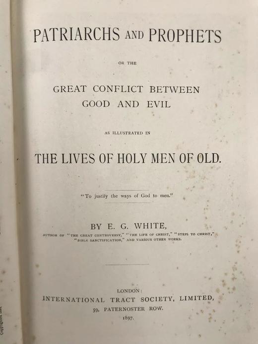 1897年 先祖与先知 约50幅版画插图 漆布精装18开 商品图2