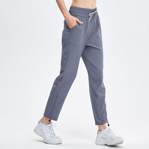 跨境欧美秋季薄款速干运动裤女宽松九分跑步休闲裤直筒瑜伽健身裤 商品图3