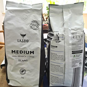 原装澳洲进口lazzio醇香【阿拉比卡】咖啡豆中烘装（1000克）代购