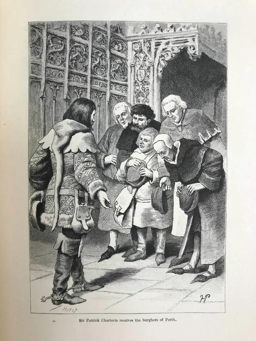 约19世纪后期 司各特《帕思丽人》 约百幅插图 漆布精装16开 商品图12