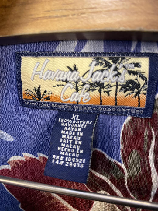 90年代 Vintage Havana Jack’s Cafe 澳门制 高克重 夏威夷衬衫_HWIS(XL) 商品图2