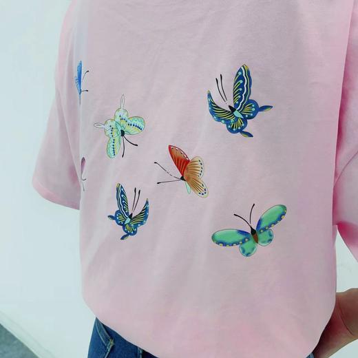 【T恤】粉彩蝴蝶 T恤 商品图3