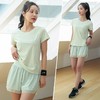2023健身套装女宽松透气瑜伽跑步健身运动跳操短袖短裤女舒适套装 商品缩略图2