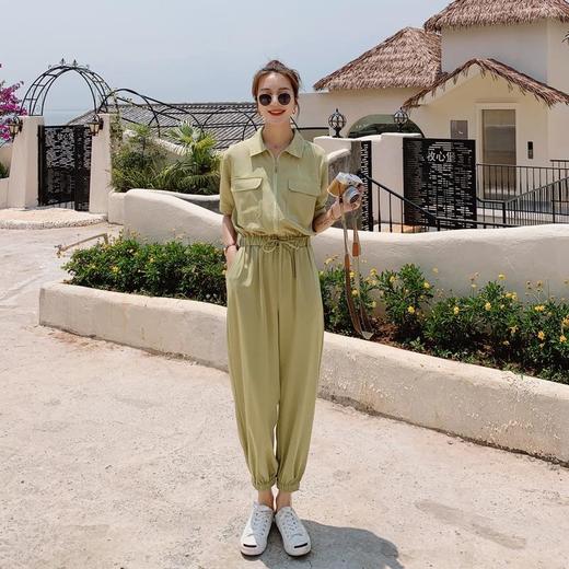 连体衣女装2023夏季新款设计垂感显瘦束脚连衣裤女士连体裤工装裤 商品图1