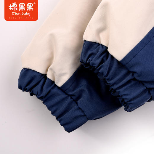 棉果果秋季新品男童加绒保暖风衣帅气拼接撞色外套M312100323460 商品图4