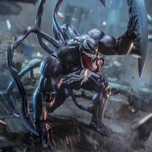 中动漫威正版红色毒液可动手办反浩克蜘蛛侠钢铁侠拆甲台玩具中动 漫威手办 正版授权 商品图1