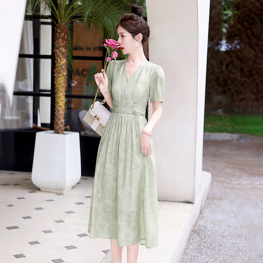 时尚休闲，新款仙气淑女潮流清新设计感天丝棉连衣裙HR-LMJY6626 商品图8
