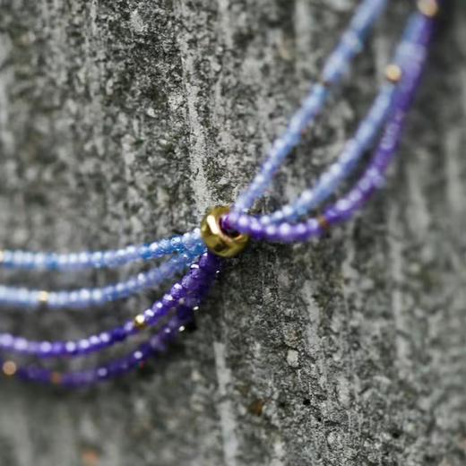 SpoiledBrat Jewelry蓝紫色系多层锆石项链 商品图3