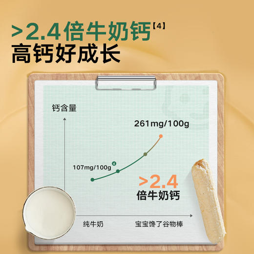 【宝宝馋了】谷物棒（高钙椰子奶酪谷物棒/高钙草莓酸奶谷物棒/高钙坚果牛奶）  8种谷物搭配 送18月+婴幼儿食谱 商品图4