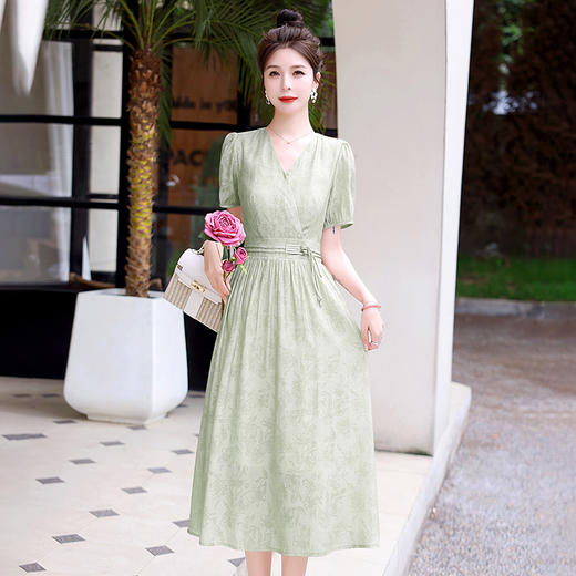 时尚休闲，新款仙气淑女潮流清新设计感天丝棉连衣裙HR-LMJY6626 商品图5