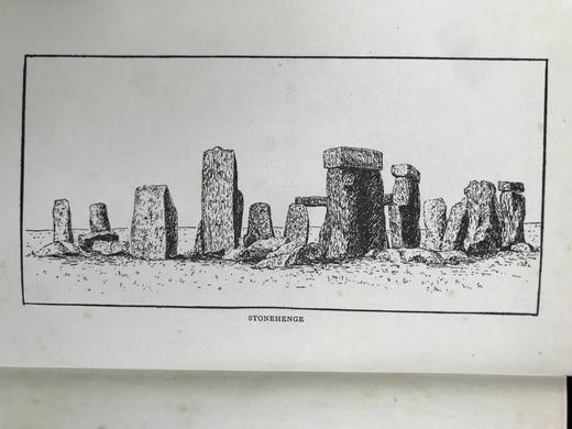 1909年 英格兰史前时代遗物 93幅插图 漆布精装大32开 商品图2