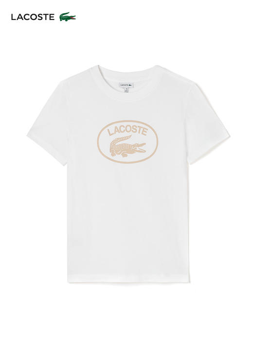 【海南专供价】Lacoste法国鳄鱼童装新款logo印花圆领短袖T恤TJ9732-10 商品图2
