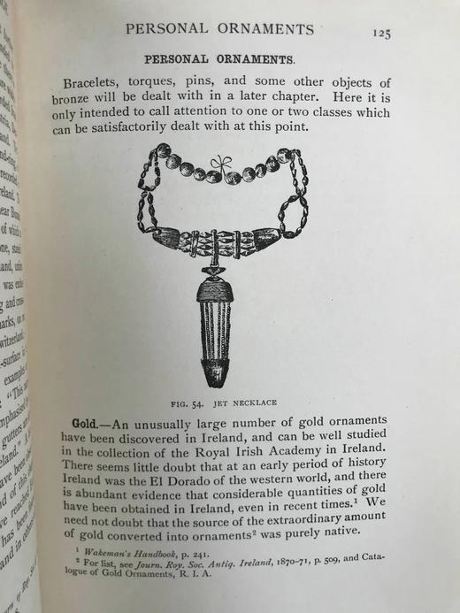 1909年 英格兰史前时代遗物 93幅插图 漆布精装大32开 商品图9