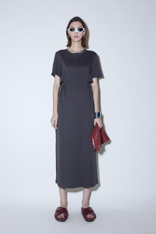 腰部镂空连衣长裙 商品图0