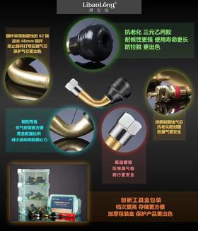 理宝龙高端铜质防爆镀铬帽真空嘴（气门嘴）