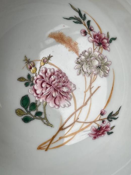 瓷胎胭脂红绘山水图珐琅彩碗，顺丰包邮 商品图5