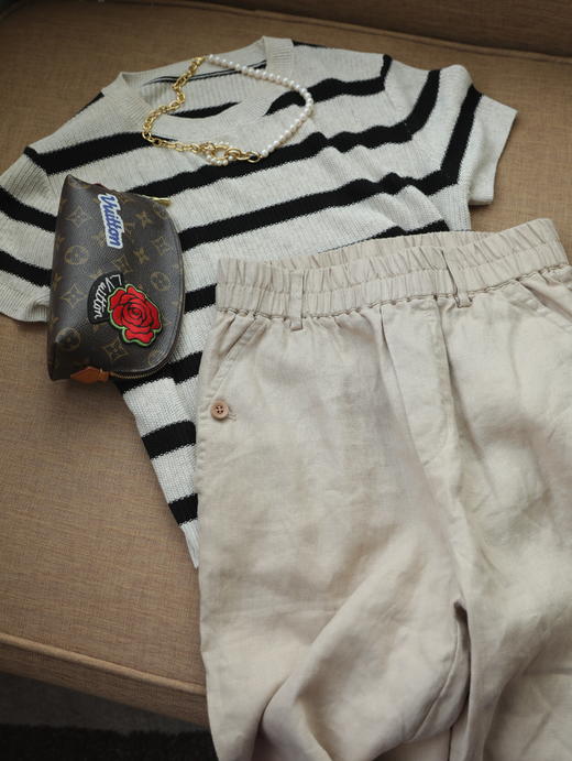 Maison Covet 燕麦色麻棉裤 商品图10