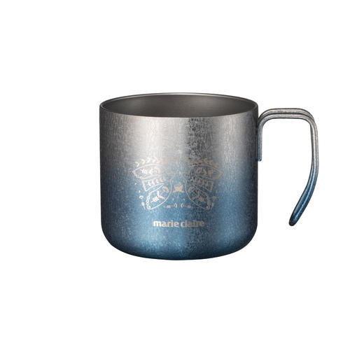 marie claire（嘉人）不锈钢马克杯 350ml冰蓝 商品图1