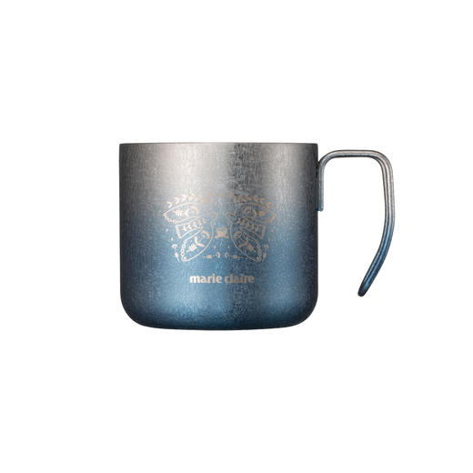 marie claire（嘉人）不锈钢马克杯 350ml冰蓝 商品图0