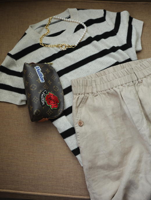 Maison Covet 燕麦色麻棉裤 商品图8