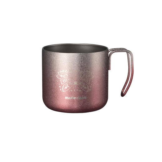 marie claire（嘉人）不锈钢马克杯 350ml冰红 商品图1