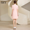 IWY/粉色系带收腰显瘦设计感连衣裙女夏季高级感西装裙232041Q1 商品缩略图6