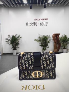 【你好展厅现货款】DIOR 迪奥 30 MONTAIGNE 手袋 蓝色 Oblique 印花单肩包 M9203UTZQ