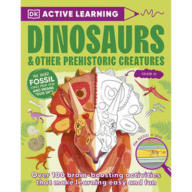 恐龙史前生物活动书 儿童科普启蒙 DK出版社 英文原版 Active Learning Dinosaurs and Other Prehistoric Creatures