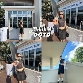 新品上身 | 周末小憩💓开叉半身裙+人像t，度假也要时髦加倍！