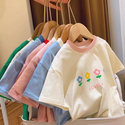 【捡漏价49.9元/2件】儿童夏2023新款纯棉薄短袖，网红卡通T恤，亲肤舒适，多色可选，中小童洋气半袖，宝宝韩上衣 商品图3