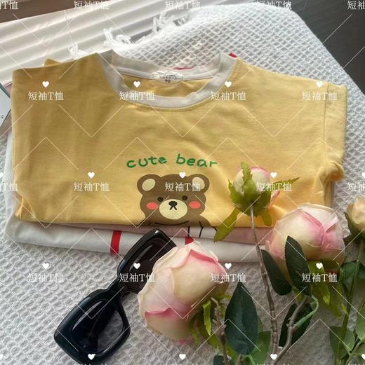 【捡漏价49.9元/2件】儿童夏2023新款纯棉薄短袖，网红卡通T恤，亲肤舒适，多色可选，中小童洋气半袖，宝宝韩上衣 商品图5