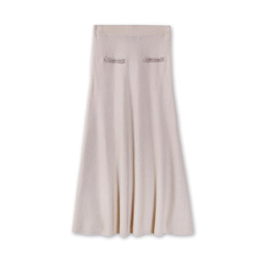 东黎 • 丝绒款女士夏季针织显瘦气质a型纯色优雅半身裙 3075 商品图4