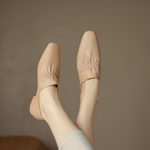 纯色简约，非常柔软头层牛皮单鞋HB-Z583 商品图2