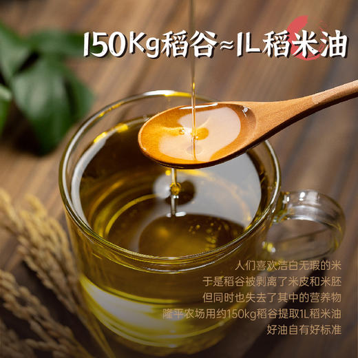 袁谷隆平农场稻米油1.5L谷维多稻谷油米康油家用食用油米糠油 商品图2