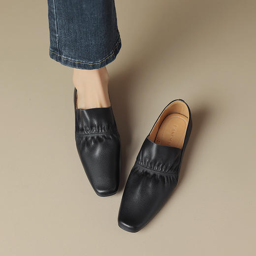 纯色简约，非常柔软头层牛皮单鞋HB-Z583 商品图3