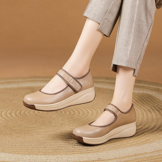 舒适新款，厚底魔术贴摇摇底单鞋XYM-k782 商品图0