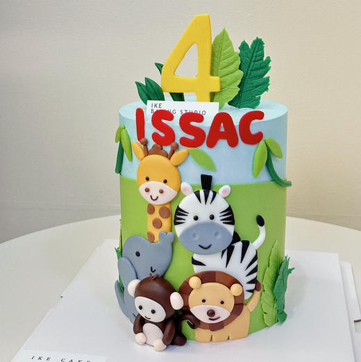 动物派对（奶油霜抹面，翻糖装饰） 商品图2