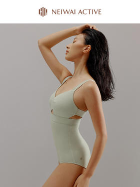 【3F】NEIWAI ACTIVE 健身系列|露背连体泳衣美背泳装女度假泡温泉夏季