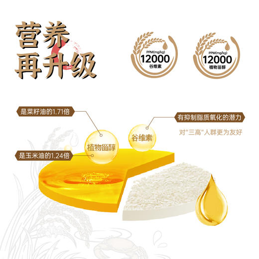 袁谷隆平农场稻米油1.5L谷维多稻谷油米康油家用食用油米糠油 商品图1