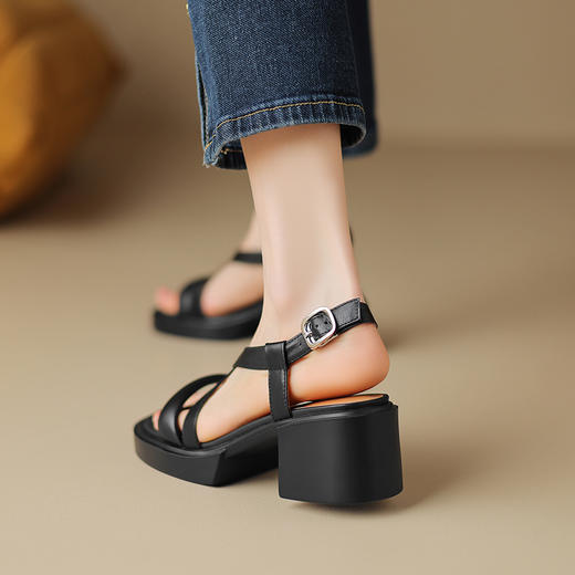 夏季百搭，超轻舒适百搭里外全头层皮凉鞋ZYY-A436 商品图7