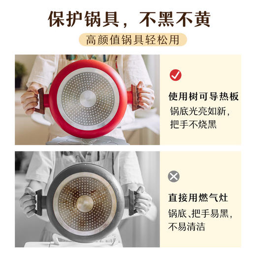 树可花时煤气灶导热板家用快速解冻神器燃气炉灶专用隔热板导热盘 商品图3