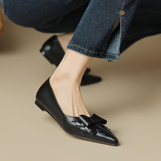 柔软舒适，内里全羊皮超级软尖头单鞋DB-M5637 商品图11