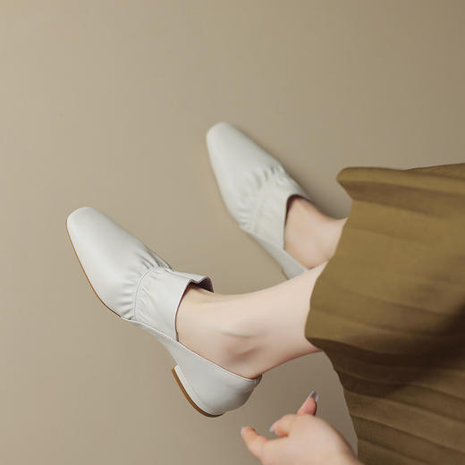 纯色简约，非常柔软头层牛皮单鞋HB-Z583 商品图8